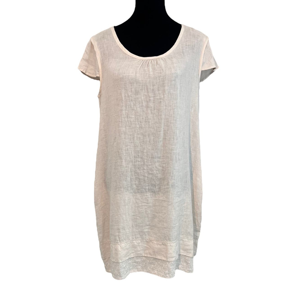 NEW Malvin I Love Linen Dress Size 10 Cream Shift‎ Hamburg Germany